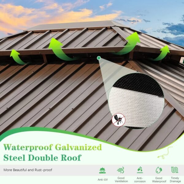 Premium Hardroof All-Weather Gazebo