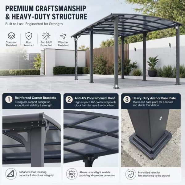 Card pod Parking Canopy 10x15 Feet
