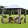 Garden Gazebo with Hardtop 10 x 10 Feet
