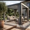 Louvered Pergola Awning 10 x 13 Feet