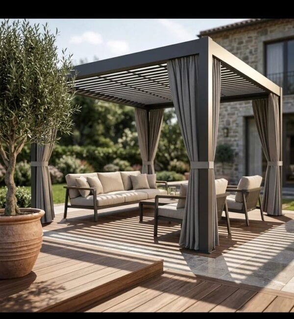 Louvered Pergola Awning 10 x 13 Feet