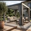 Louvered Pergola Awning 10 x 13 Feet