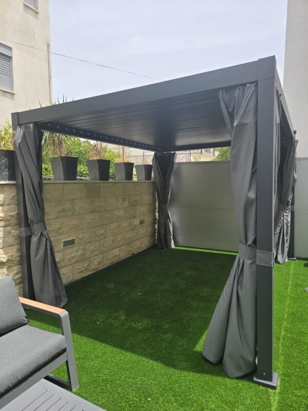 Louvered Pergola Awning 10 x 13 Feet